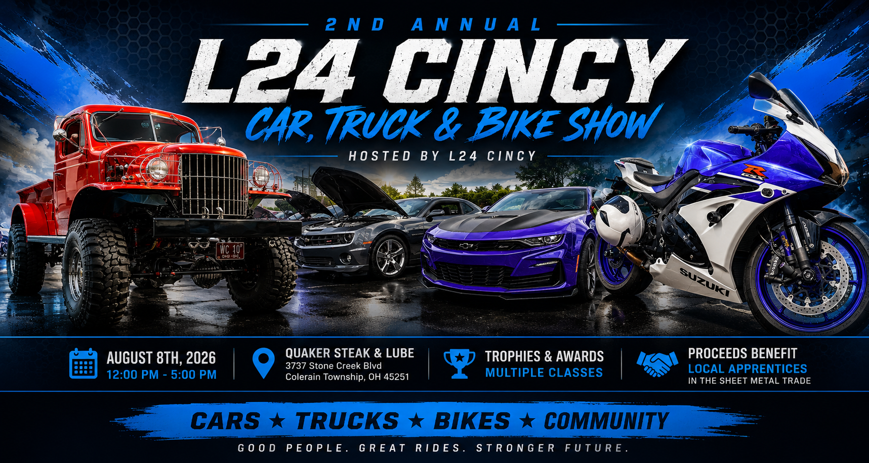 L24 Cincy Car, Truck and Bike Show Banner
